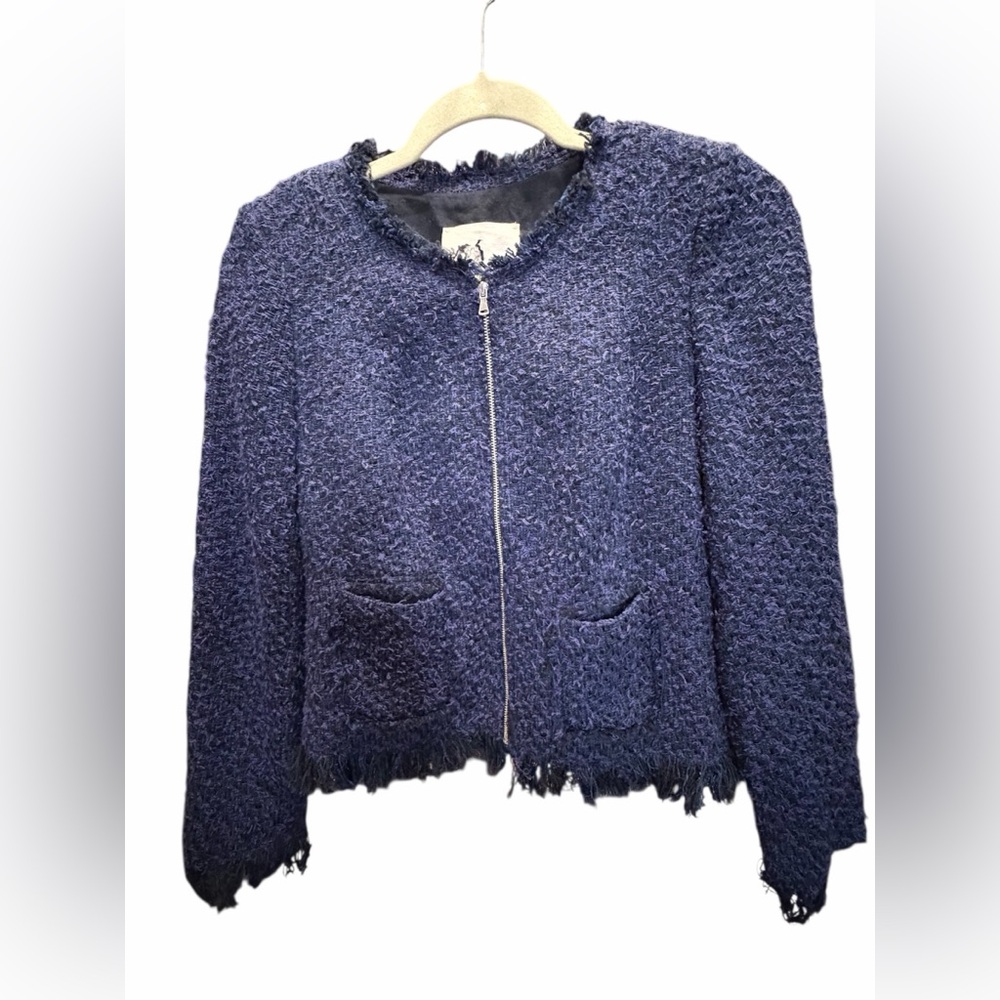 Pre- love Rebecca Taylor Navy Teddy Jacket